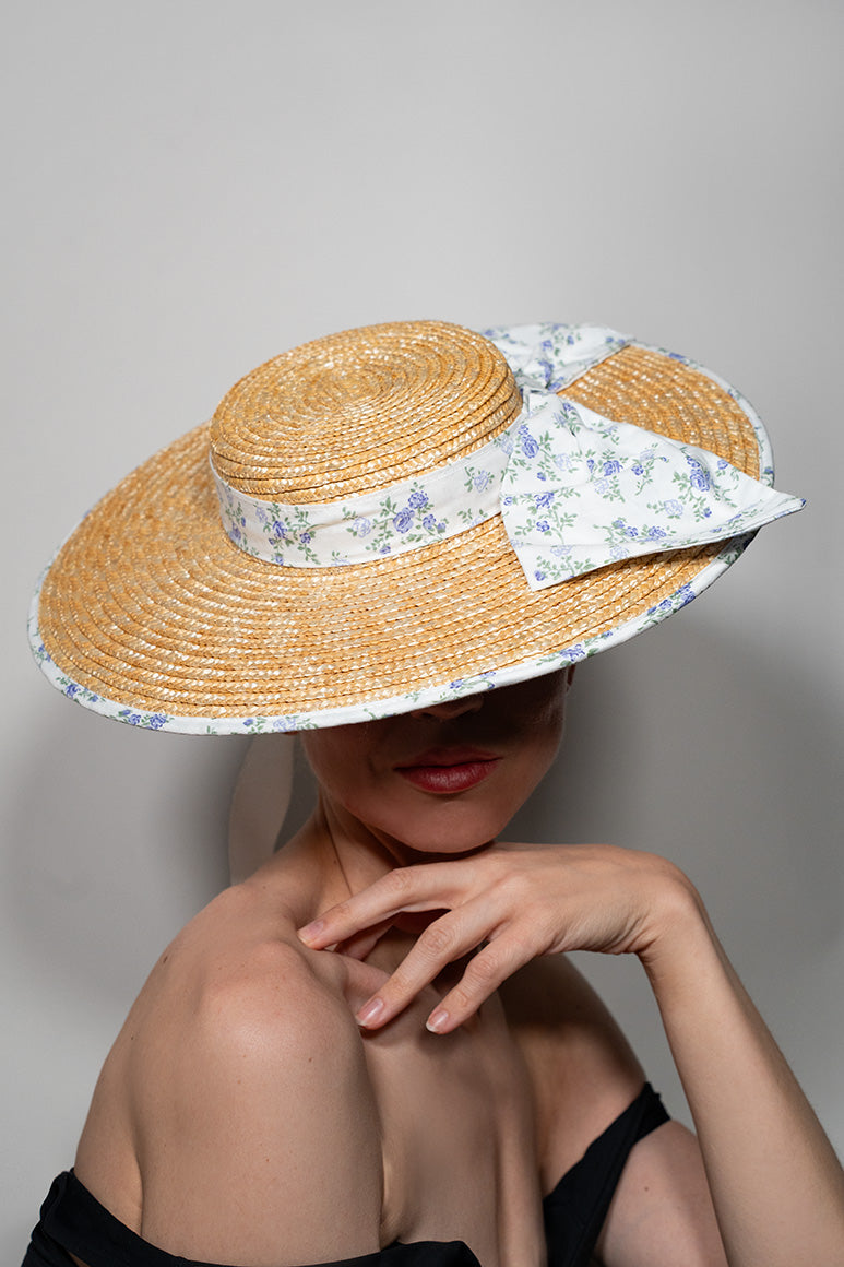 The Provence Bow Cartwheel Straw Hat