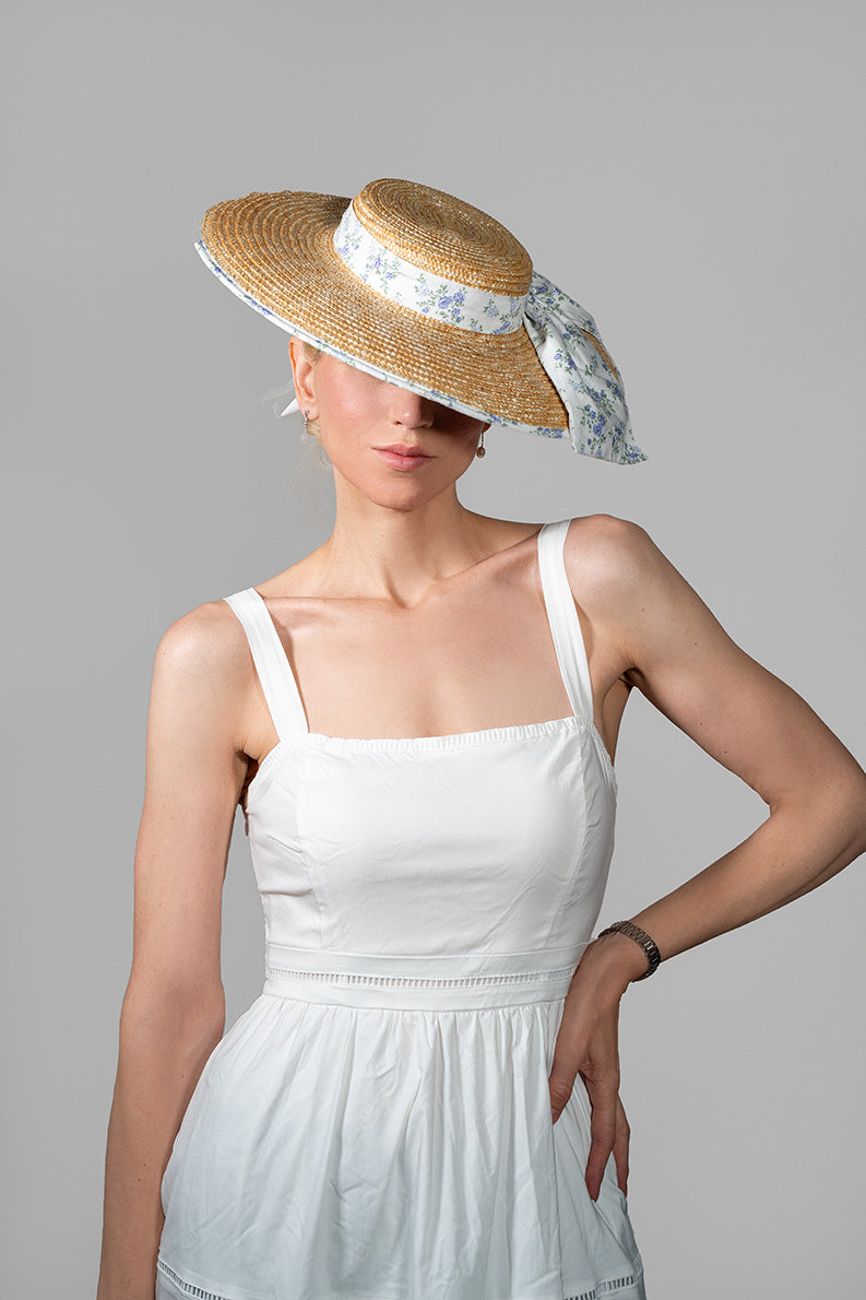 The Provence Bow Cartwheel Straw Hat