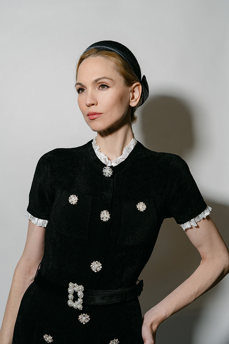 black special occasion hat